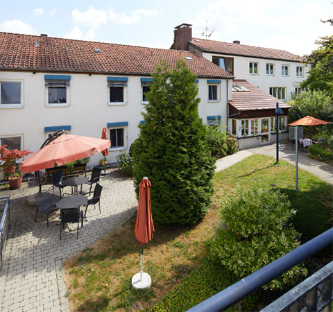 Ansicht des Altenheims Quellenhof
